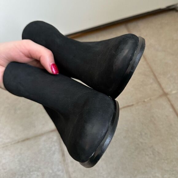 Vince Camuto size 9 Women's Federa Cutout Side Booties boots black real leather - Picture 5 of 9